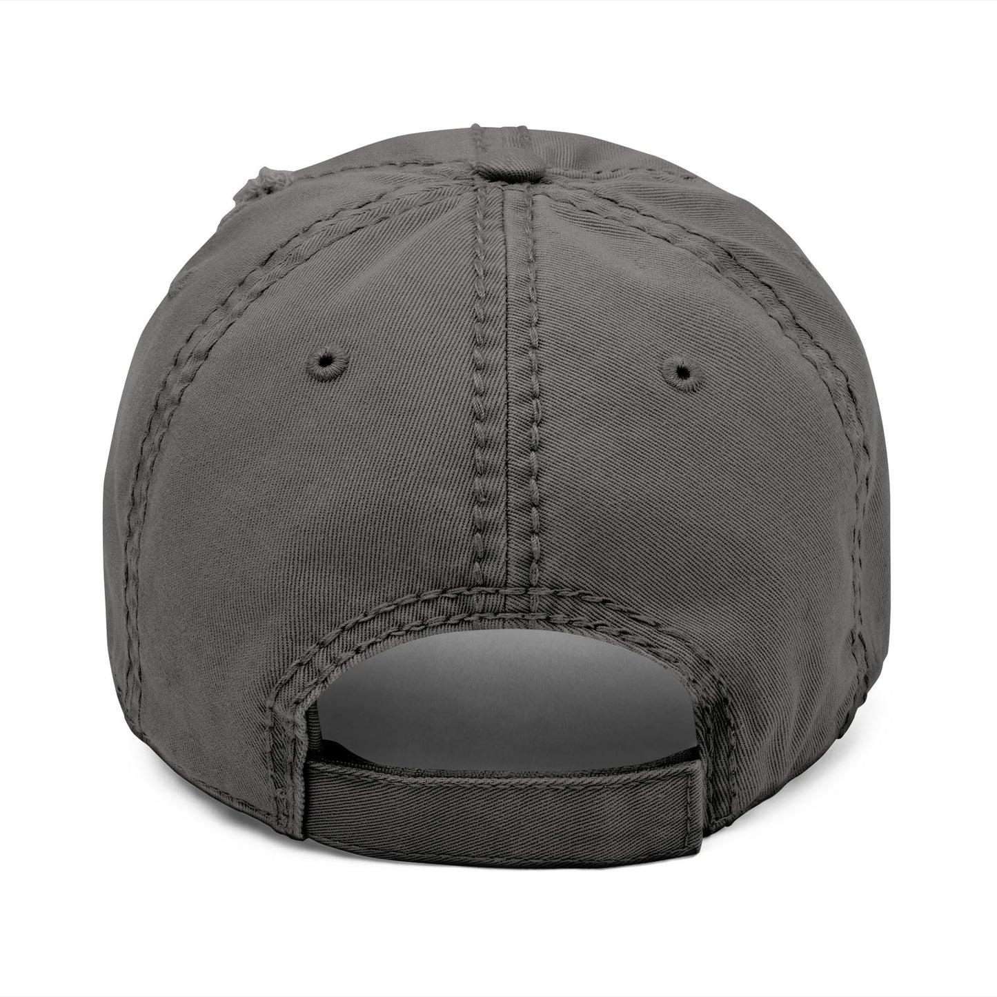 Conquer Crew Distressed Dad Hat - Casual Embroidered Cap