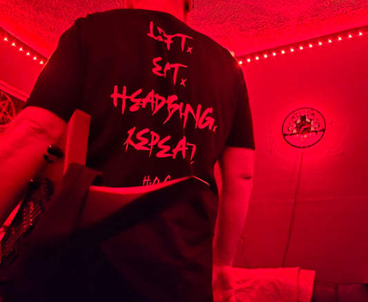 Lift. Eat. Headbang. Repeat. T-Shirt