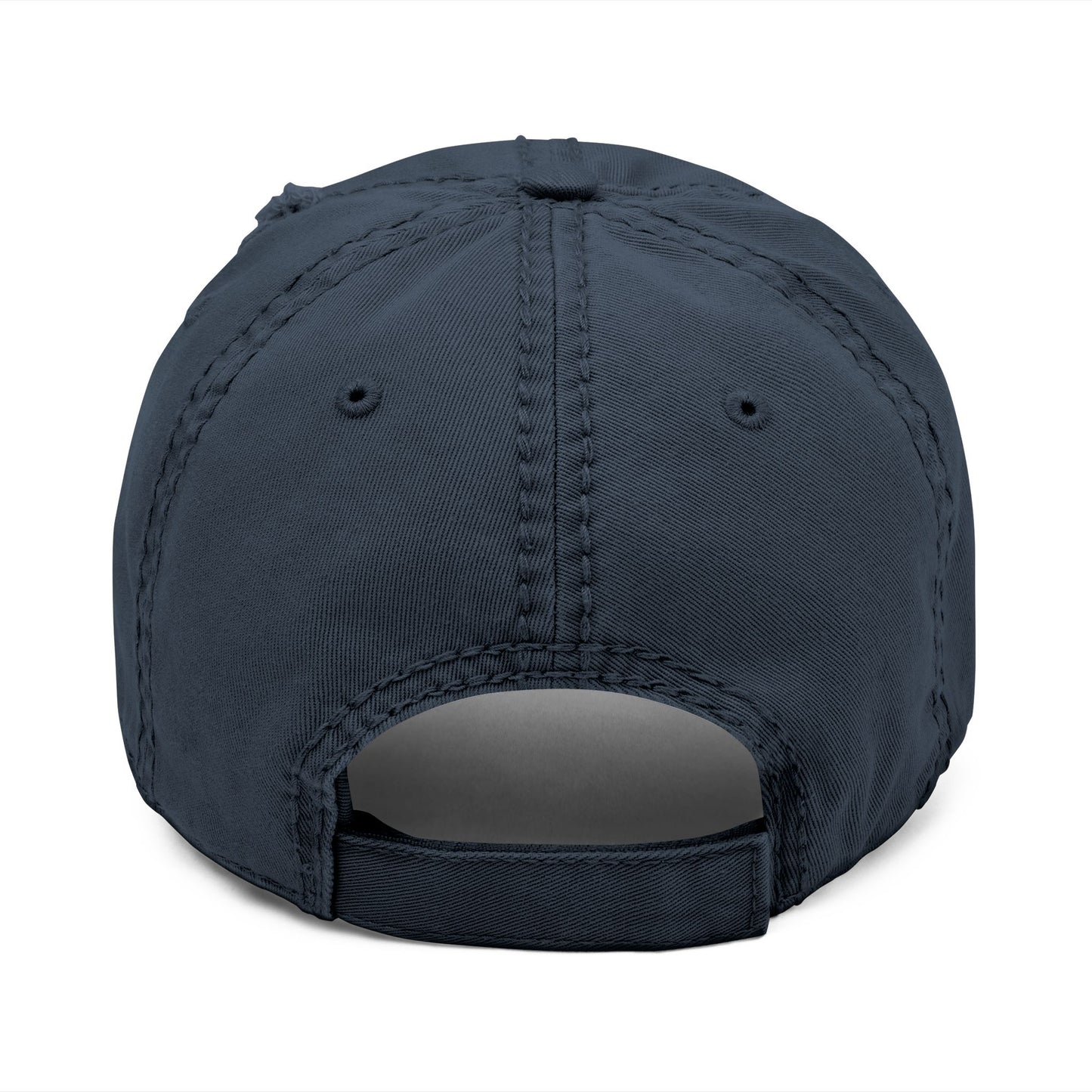 Conquer Crew Distressed Dad Hat - Casual Embroidered Cap