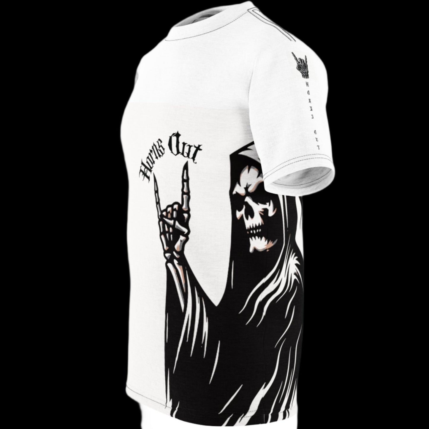 Horns Out White Reaper Tee