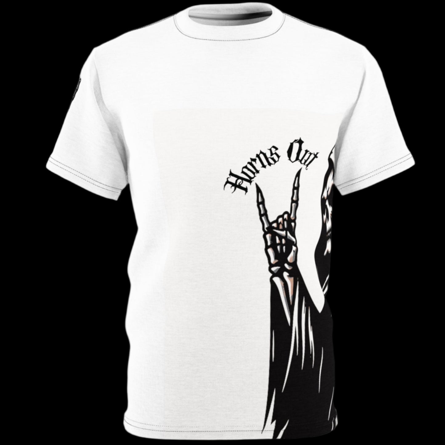 Horns Out White Reaper Tee